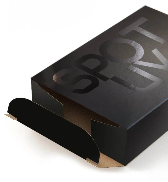 black box spot uv logo
